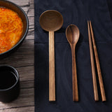 Olympia Miso Acacia Wood Ramen and Pho Spoons 240mm (6 Pack)
