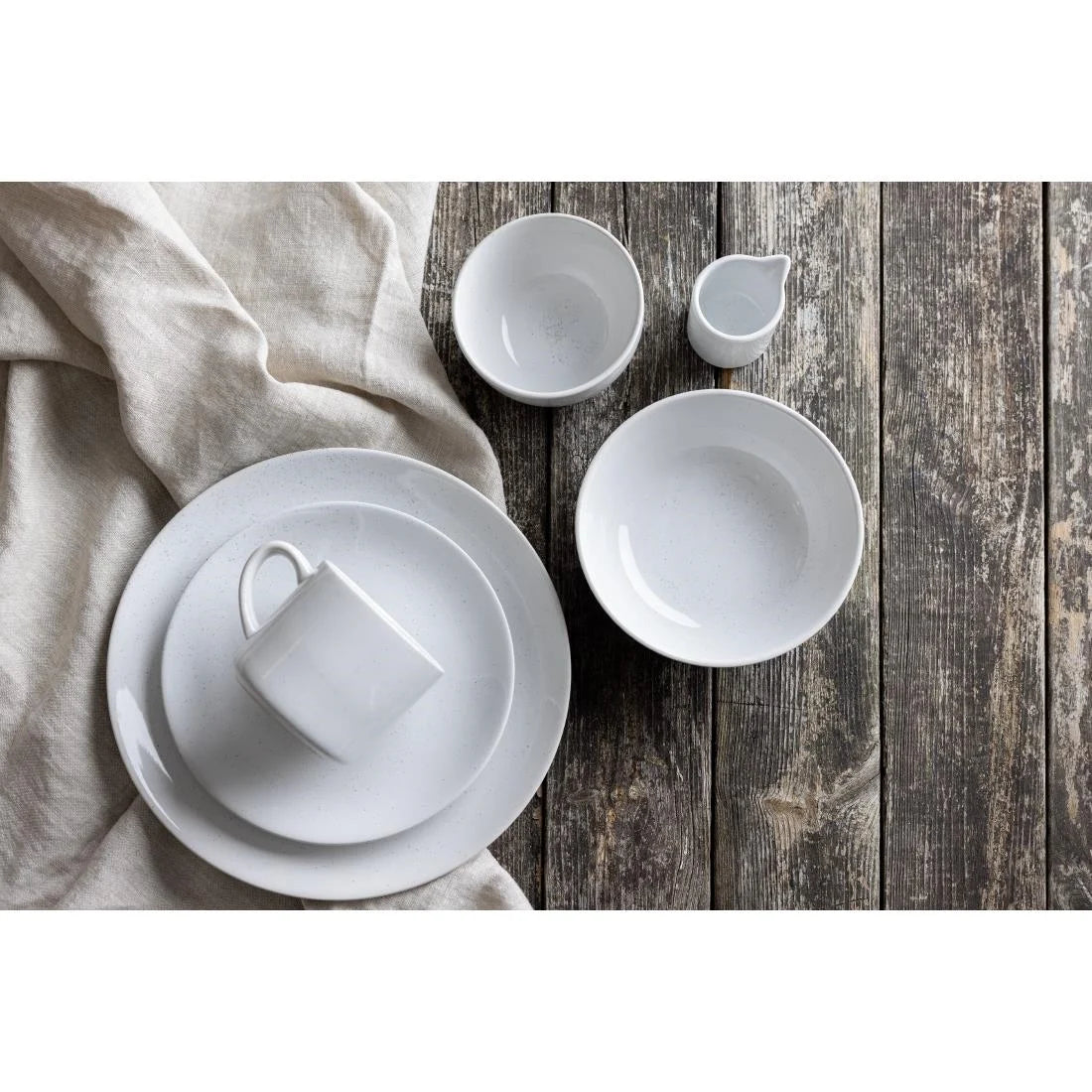 Olympia Origin Coupe Plates White 200mm (4 Pack)