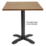 Bolero Beaufort Pre-Drilled Square Table Top 700mm
