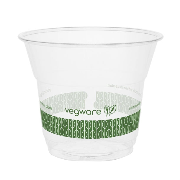 Vegware Slim Cold Cups Green Band PLA 76-Series 142ml (2000 Pack)