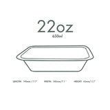 Vegware Gourmet Bagasse Bases Size 4 650ml (600 Pack)