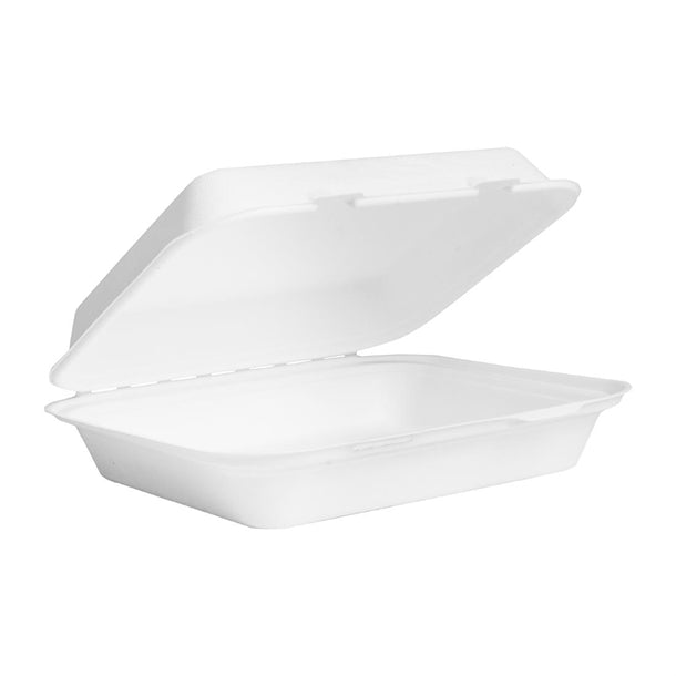 Vegware Nourish Moulded Fibre Lunch Boxes 9x8" (200 Pack)