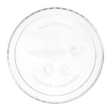 Vegware Round PLA Deli Pot Lids - Fits 8-32oz Pots (500 Pack)