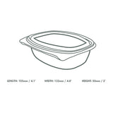 Vegware PLA Hinged Deli Containers 8oz (300 Pack)