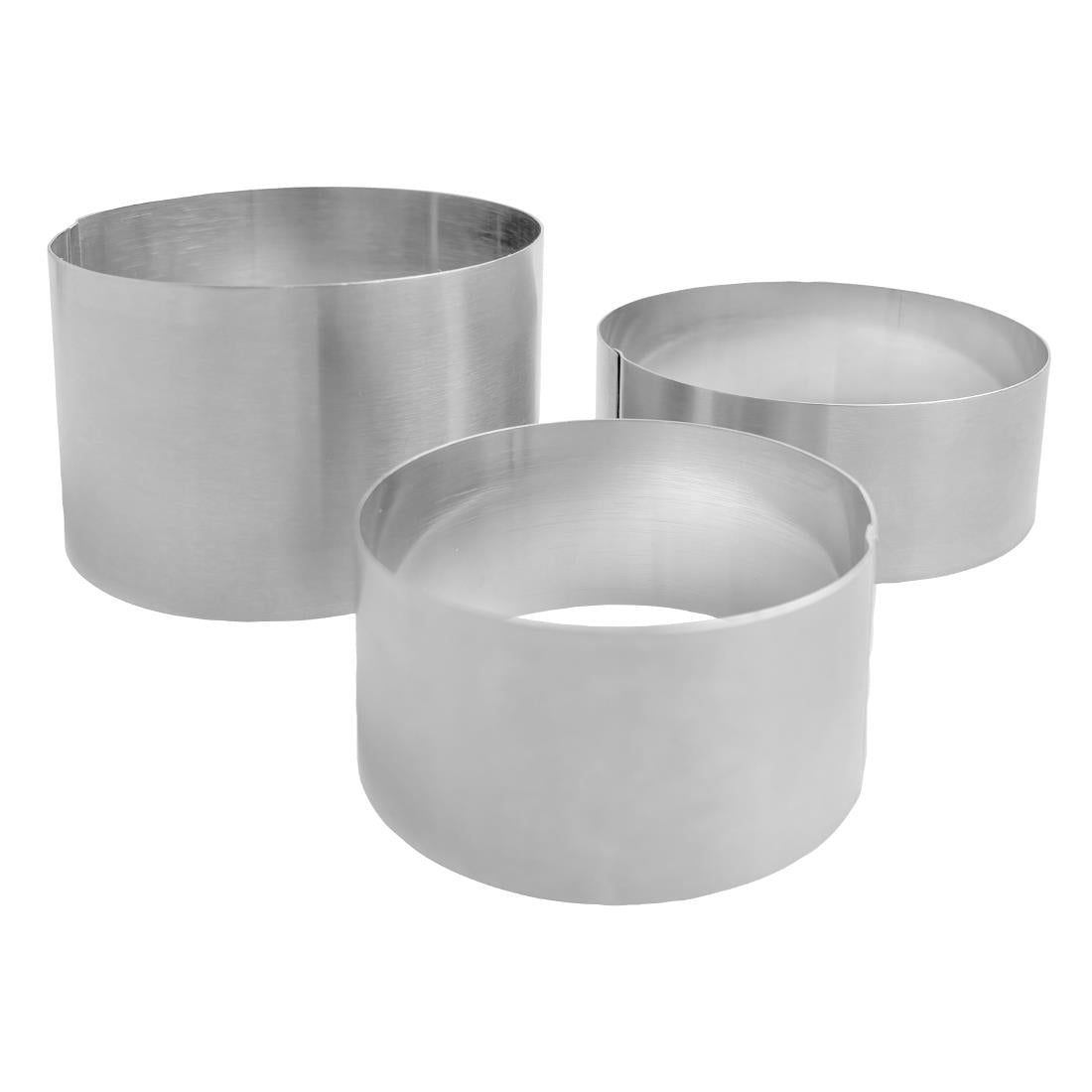 Nisbets Essential Mousse Rings St/St (Set 3)