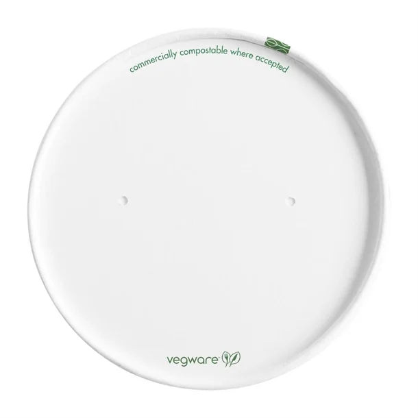 Vegware Soup Container Lids 115-Series (500 Pack)