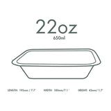 Vegware Gourmet Bagasse Bases Size 4 Natural 650ml (600 Pack)