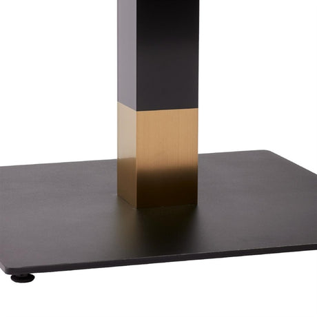 Boston Sleek Large Square Coffee Table Base Black & Gold
