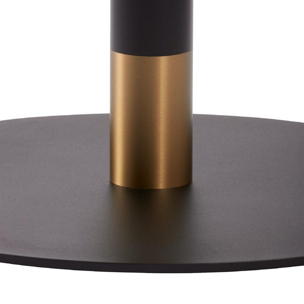 Boston Sleek Large Round Coffee Table Base Black & Gold