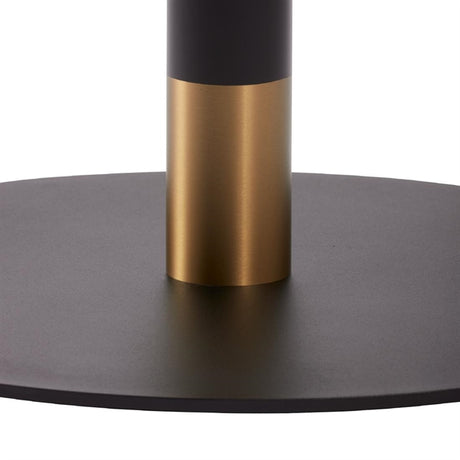 Boston Sleek Large Round Coffee Table Base Black & Gold