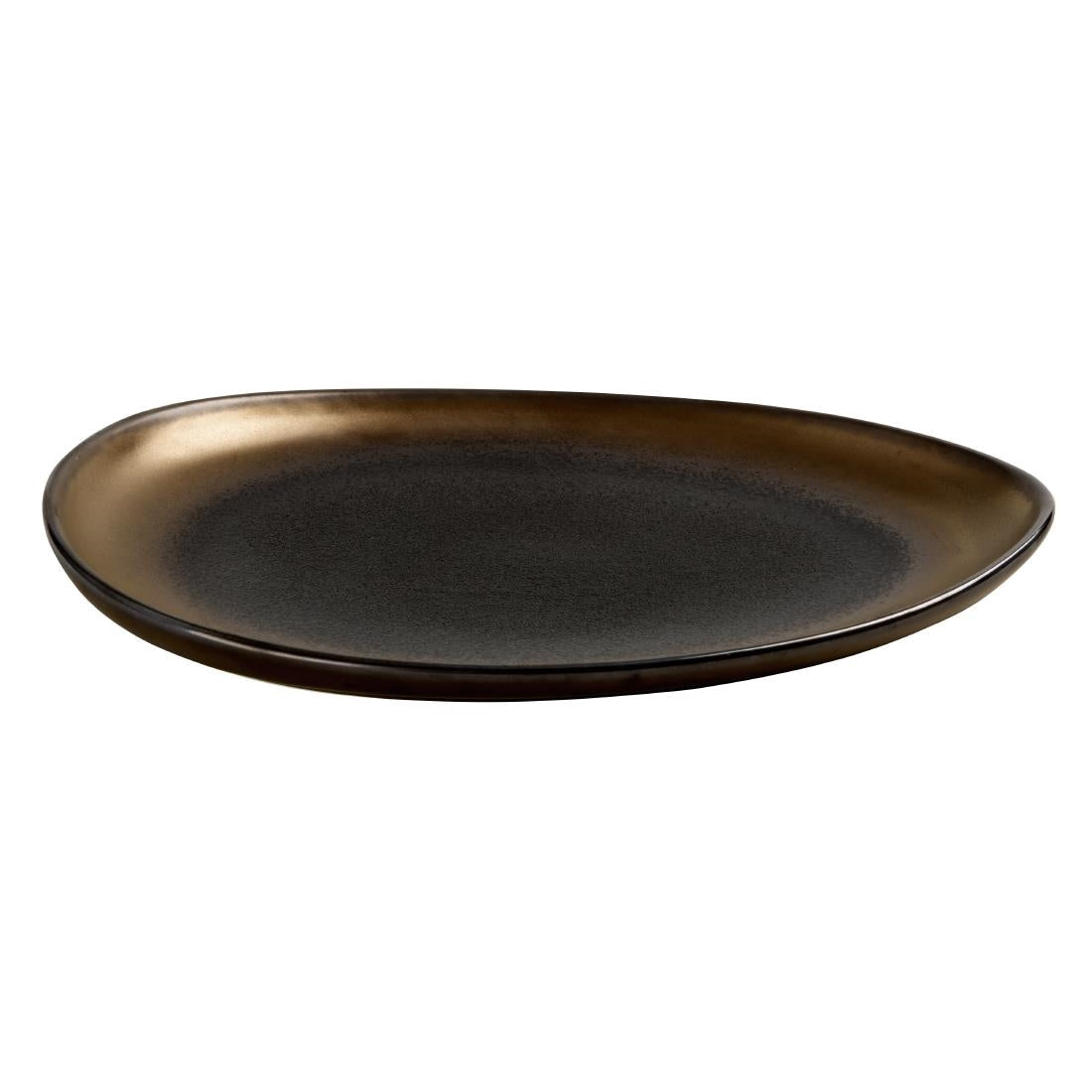 Olympia Ochre Teardrop Plate - 310x210x33mm (Box 4)