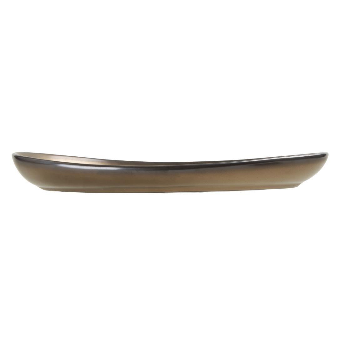 Olympia Ochre Teardrop Plate - 310x210x33mm (Box 4)