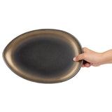 Olympia Ochre Teardrop Plate - 310x210x33mm (Box 4)