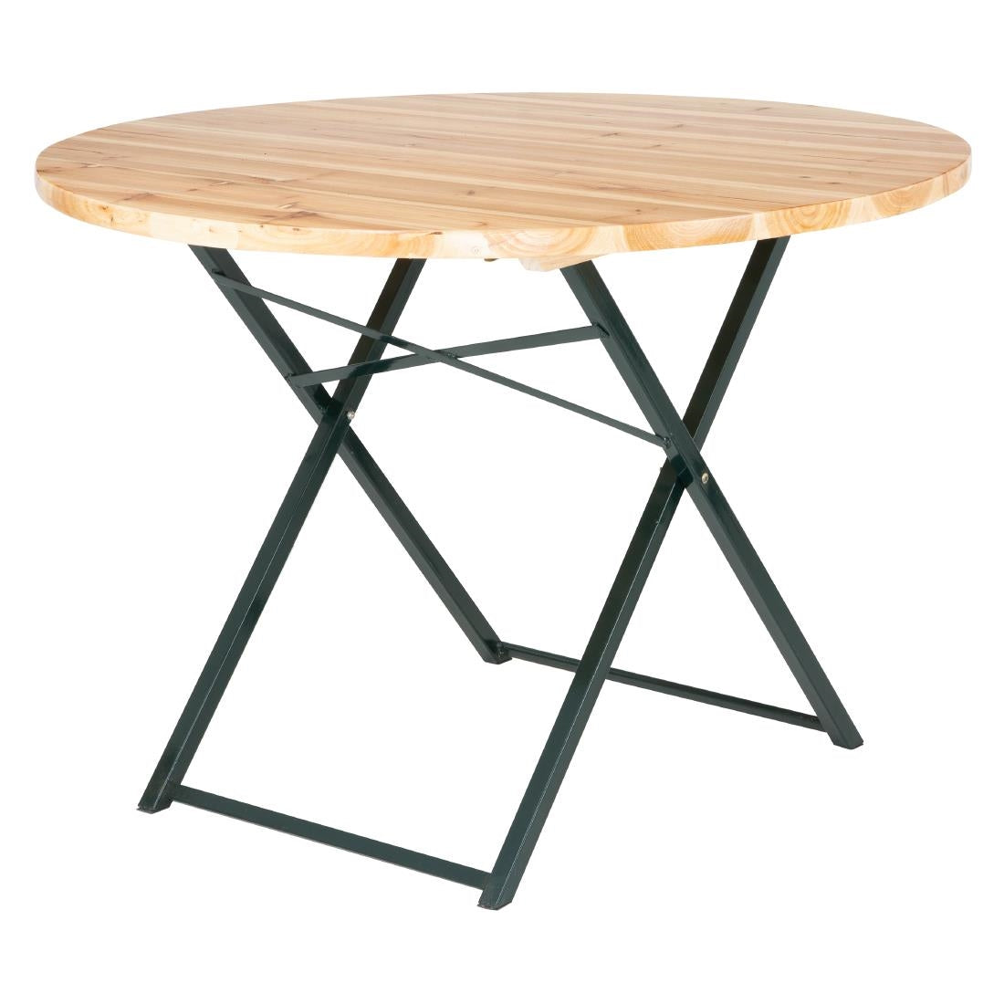 Bolero German Beer Bench and Round Table Set 1670x460mm