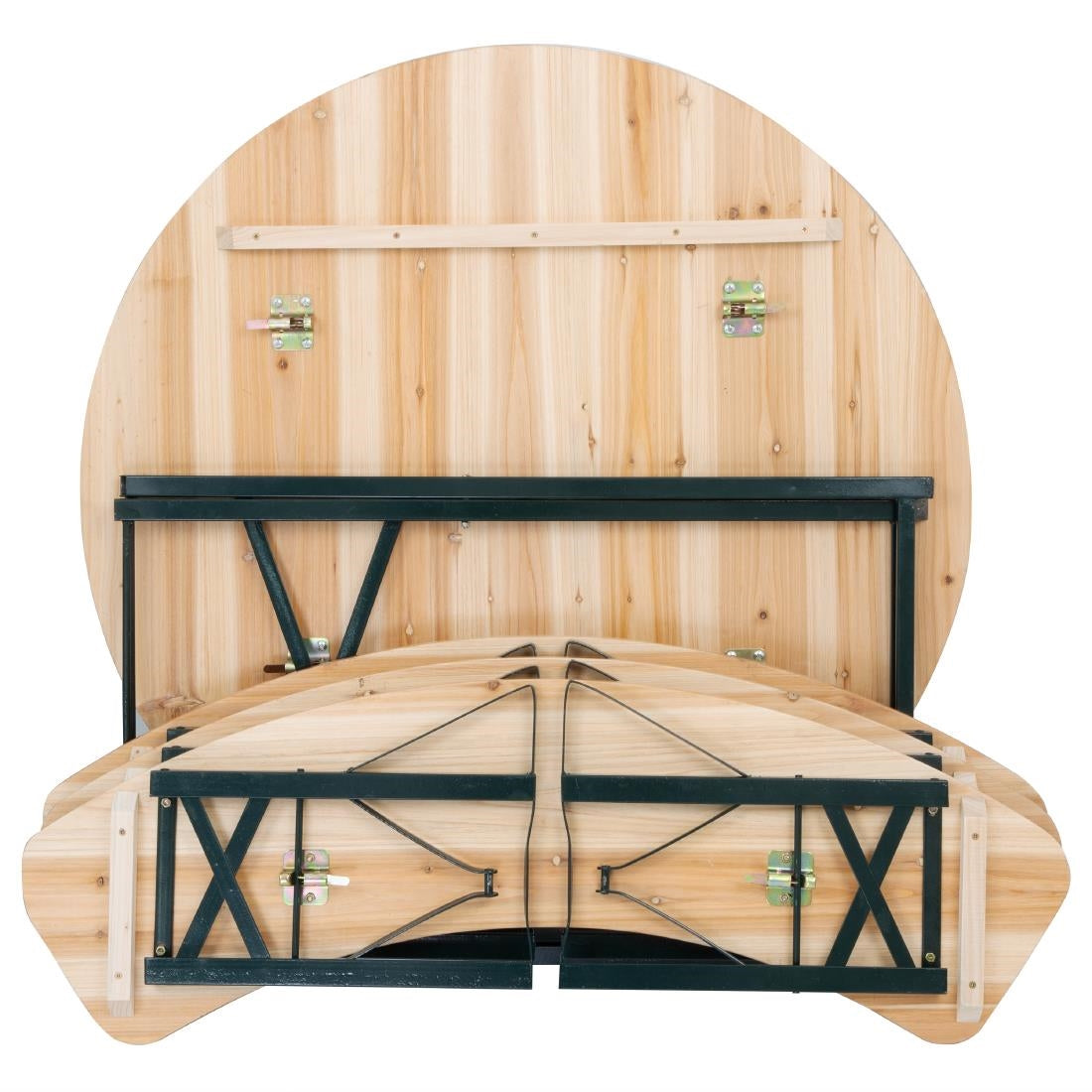 Bolero German Beer Bench and Round Table Set 1670x460mm