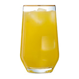 Cristal d'Arques Ultime Gold Band Hi Ball Glasses 400ml (8 Pack)