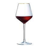 Cristal d'Arques Ultime Gold Band Wine Glasses 470ml (8 Pack)