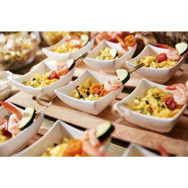 Arcoroc Appetizer Ludico Deep Square Bowls White 90mm (24 Pack)