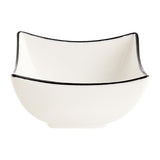 Arcoroc Appetizer Ludico Deep Square Bowls Black Line 90mm (24 Pack)