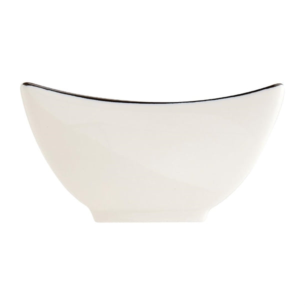 Arcoroc Appetizer Ludico Deep Square Bowls Black Line 90mm (24 Pack)