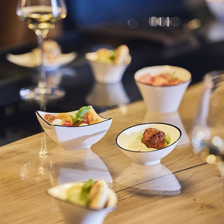 Arcoroc Appetizer Ludico Dishes Black Line 95mm (24 Pack)