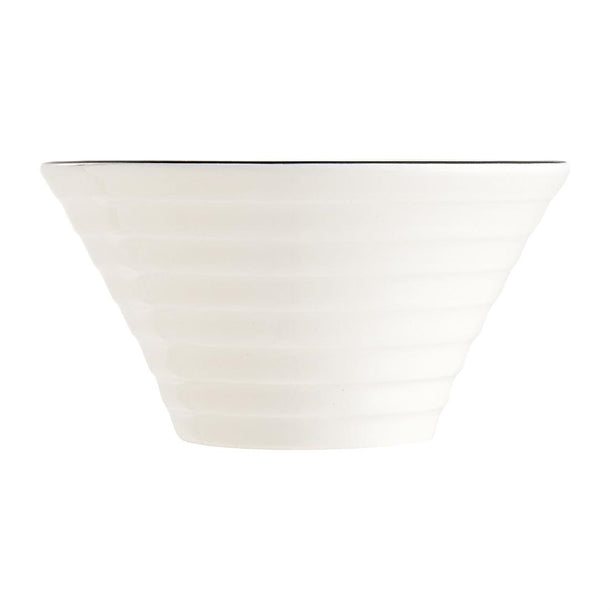 Arcoroc Appetizer Spiral Dishes Black Line 85mm (24 Pack)