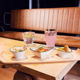 Arcoroc Appetizer Spiral Dishes Black Line 85mm (24 Pack)