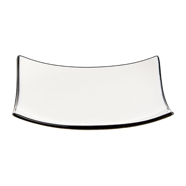 Arcoroc Appetizer Square Small Bowls Black Line 95mm (24 Pack)