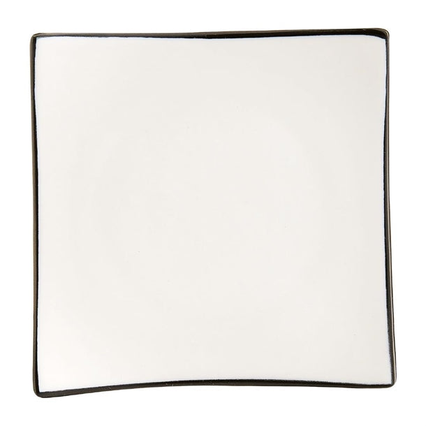 Arcoroc Appetizer Square Small Bowls Black Line 95mm (24 Pack)