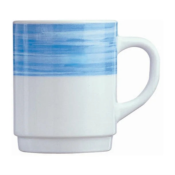 Arcoroc Brush Mugs Blue 250ml (36 Pack)