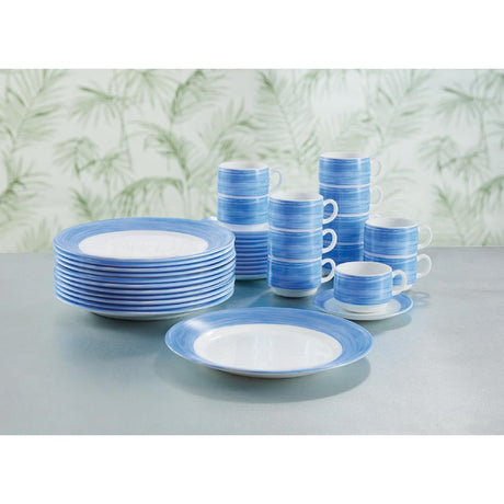 Arcoroc Brush Mugs Blue 250ml (6 Pack)