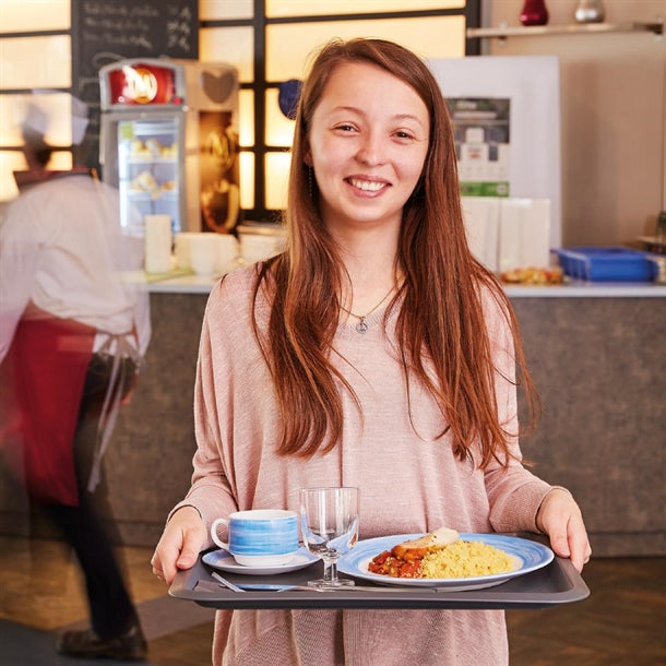 Arcoroc Brush Plates Blue 252mm (12 Pack)