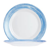 Arcoroc Brush Plates Blue 252mm (12 Pack)