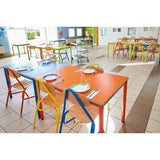 Arcoroc Brush Square Stacking Dishes Blue 110mm (24 Pack)