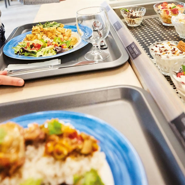 Arcoroc Brush Plates Blue Jean 252mm (12 Pack)