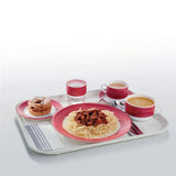 Arcoroc Brush Soup Plates Cherry Red 225mm (12 Pack)