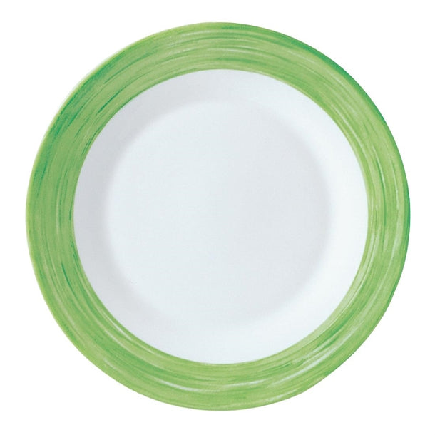 Arcoroc Brush Plates Green 235mm (24 Pack)