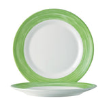 Arcoroc Brush Plates Green 235mm (24 Pack)