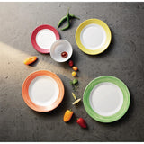 Arcoroc Brush Plates Green 252mm (12 Pack)