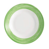 Arcoroc Brush Soup Plates Green 225mm (12 Pack)