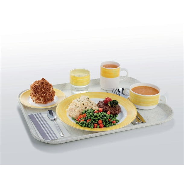 Arcoroc Brush Saucers Yellow 140mm (48 Pack)