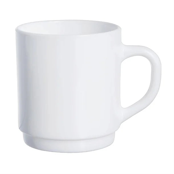 Luminarc Bock Stackable Mugs White 290ml (36 Pack)
