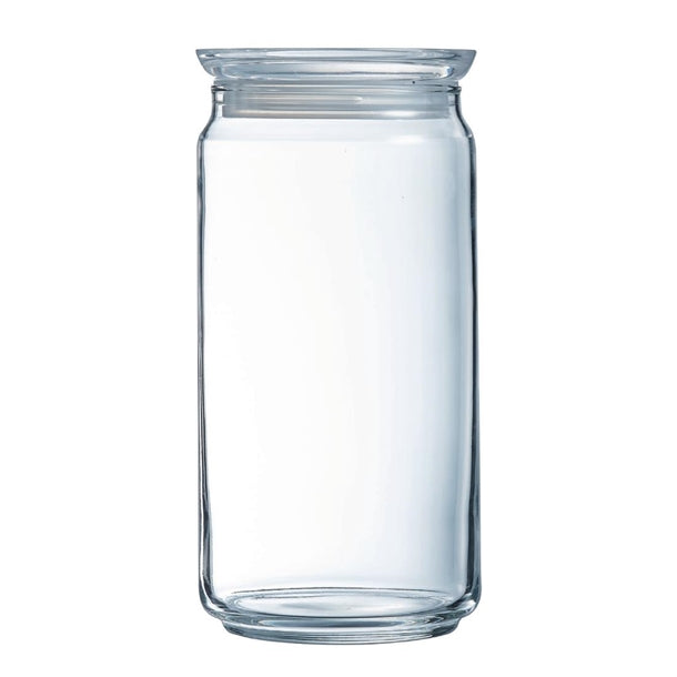 Luminarc Pure Jars with Glasses Lids 1.5Ltr (6 Pack)