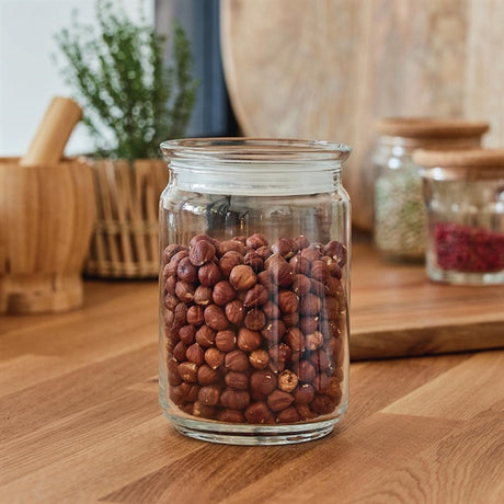 Luminarc Pure Jars with Glasses Lids 1Ltr (6 Pack)