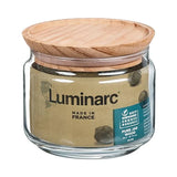 Luminarc Pure Jars & Wood Lids 500ml (6 Pack)