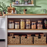 Luminarc Pure Jars & Wood Lids 1.5Ltr (6 Pack)