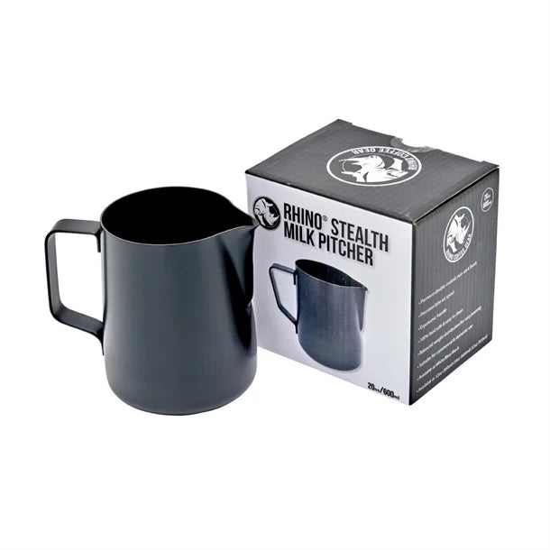 Rhino Stealth Milk Pitcher Black 600ml