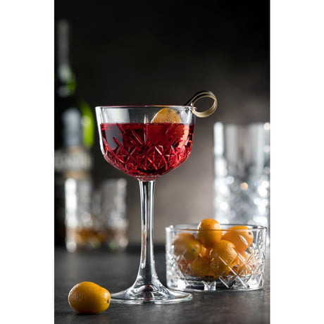 Pasabahce Timeless Vintage Nick & Nora Glasses 160ml (24 Pack)