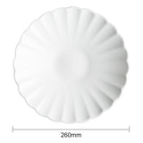 Olympia Bloom Scalloped Pasta Bowls White 260mm (4 Pack)
