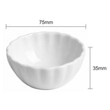 Olympia Bloom Scalloped Dipping Dishes White 75mm (12 Pack)